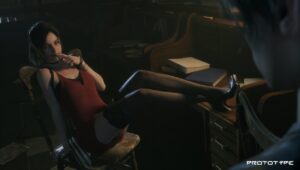 resident-evil-hentai-porn-–-wearing-others-clothes,-legs-up,-,-seductive-look