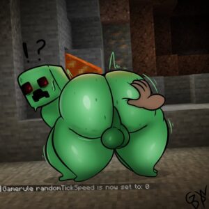 minecraft-rule-–-thick-thighs,-hi-res,-wide-hips,-ass,-green-skin,-red-eyes