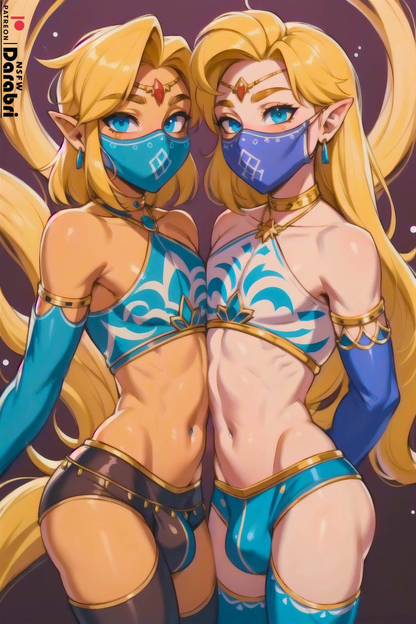the-legend-of-zelda-hentai-–-short-hair,-pale-skin,-stockings,-face-mask,-slutty-outfit,-absurd-res
