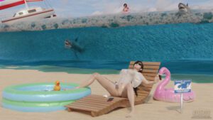 final-fantasy-hot-hentai-–-waves,-beach-towel,-earphones,-naked-female,-dyuffie-kisaragi