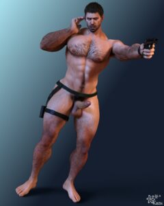 resident-evil-porn-hentai-–-light-skinned-male,-solo-focus,-firearm,-solo-male,-pubic-hair