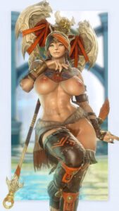 final-fantasy-game-porn-–-thick-bush,-breasts,-hrothgar-female,-tail,-anthro,-leather-armband