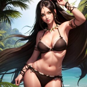 league-of-legends-rule-xxx-–-ponytail,-skimpy-outfit,-nidalee,-skimpy-costume,-green-eyes-female