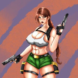 tomb-raider-hentai-art-–-female,-erect-nipples,-lara-croft,-crop-top,-brown-eyes,-nipple-bulge