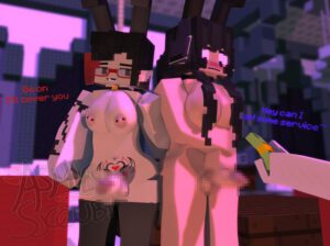 minecraft-hentai-xxx-–-multicolored-hair,-pointy-ears,-erect-nipples,-playboy-bunny,-as