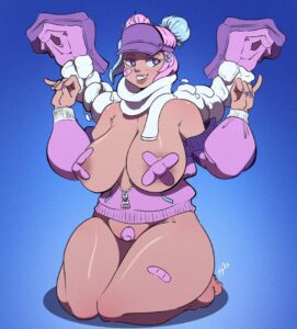 leelah-hentai-–-thick-thighs,-satsumalord,-multicolored-hair,-pasties,-bandages,-female