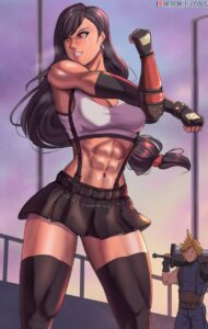 final-fantasy-rule-xxx-–-square-enix,-gloves,-bare-arms,-abs,-tifa-lockhart,-color,-long-hair