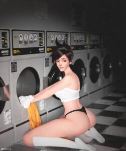 overwatch-game-hentai-–-ear-piercing,-solo-female,-tracer,-laundromat,-bubble-butt