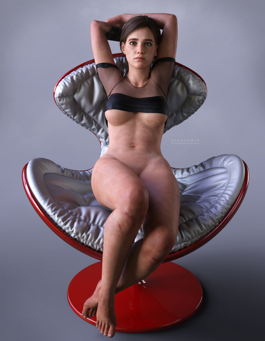 ellie-xxx-art-–-crop-top,-alternate-breast-size,-sony-interactive-entertainment,-thick-thighs,-green-eyes,-belly-button