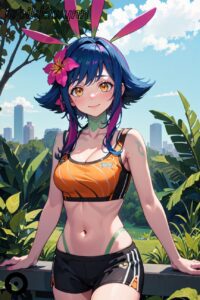 league-of-legends-sex-art-–-smile,-animal-ears,-shorts,-ai-generated,-stomach