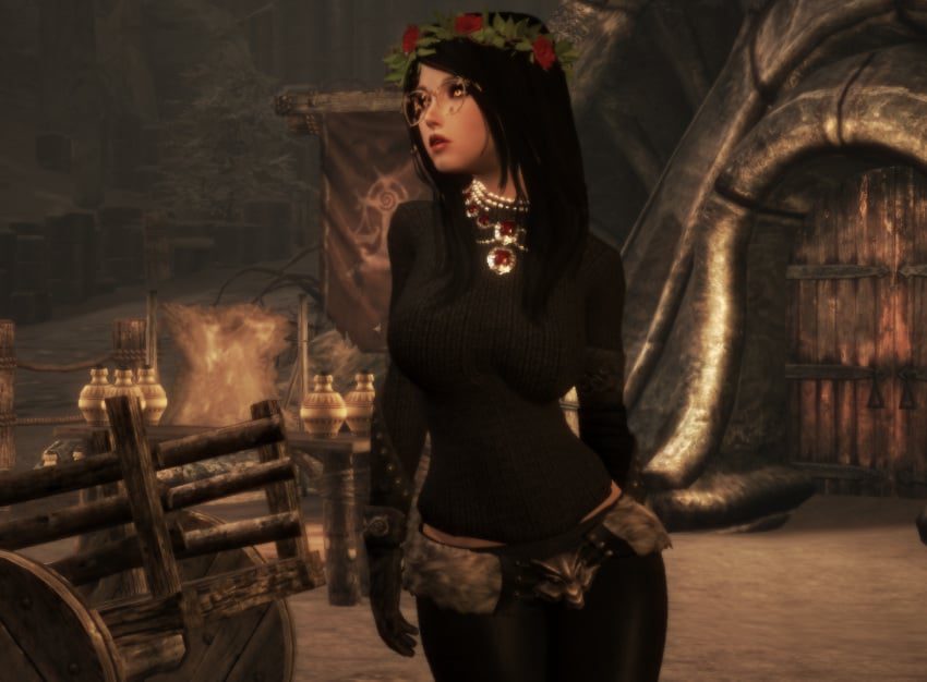 skyrim-hentai-–-pearls,-flowers-in-hair,-laurel-crown,-laurel-wreath,-cute,-flower-crown,-white-girl