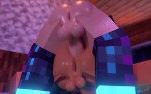 minecraft-sex-art-–-nude-futanari,-anal-insertion,-futa-on-futa,-cumshot,-black-hair,-morirosemc,-stockings