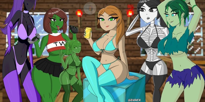 alex-hentai-art,-creeper-hentai-art,-skeleton-hentai-art,-slime-hentai-art,-zombie-hentai-art-–-crop-top,-big-breasts,-dark-skinned-female,-minecraft-mob,-azurexarts,-bedroom-eyes,-ls