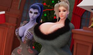 overwatch-porn-–-slim-waist,-mature,-sampples,-athletic-female,-purple-skin,-bottom-heavy