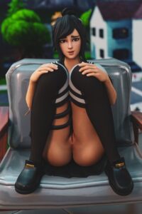 tsuki-free-sex-art-–-fortnite:-battle-royale,-fully-clothed-female,-thighhighs,-solo-female,-skirt-lift,-ass