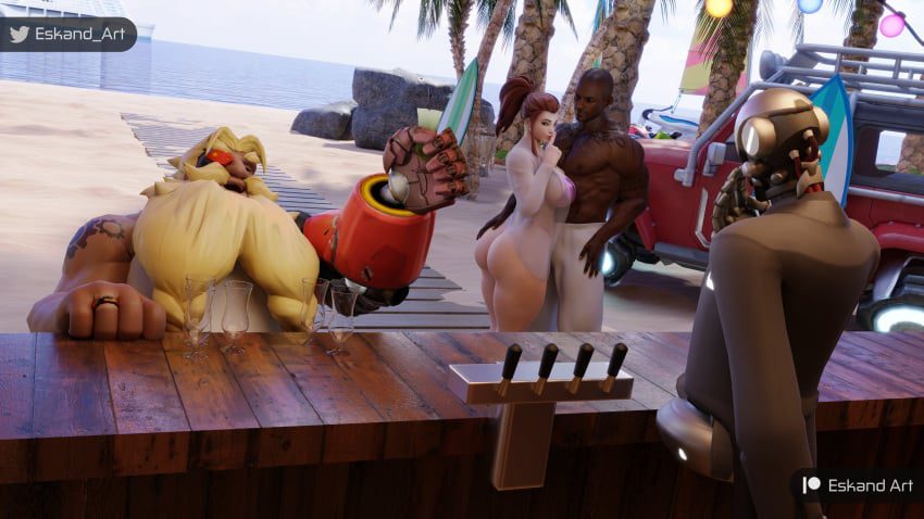 overwatch-porn-hentai-–-black-male,-tattooed-female,-torbjörn,-swedish,-beach,-male