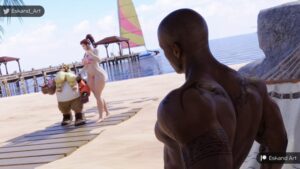 overwatch-rule-porn-–-tattooed-female,-torbjörn,-blizzard-entertainment,-day,-auburn-hair