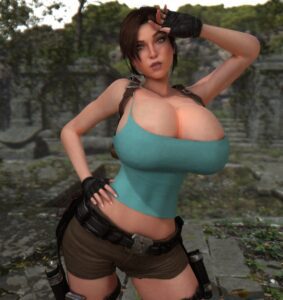 tomb-raider-rule-porn-–-booty-shorts,-top-heavy,-voluptuous-female,-lips,-light-skinned-female