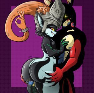 the-legend-of-zelda-free-sex-art-–-long-hair-female,-big-penis,-ass-grab,-erect,-height-difference,-curvy,-anthro