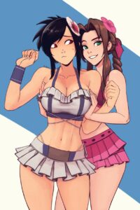 final-fantasy-game-hentai-–-aerith-gainsborough,-swimsuit,-alternate-costume