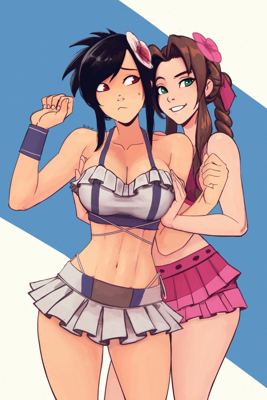 final-fantasy-game-hentai-–-aerith-gainsborough,-swimsuit,-alternate-costume