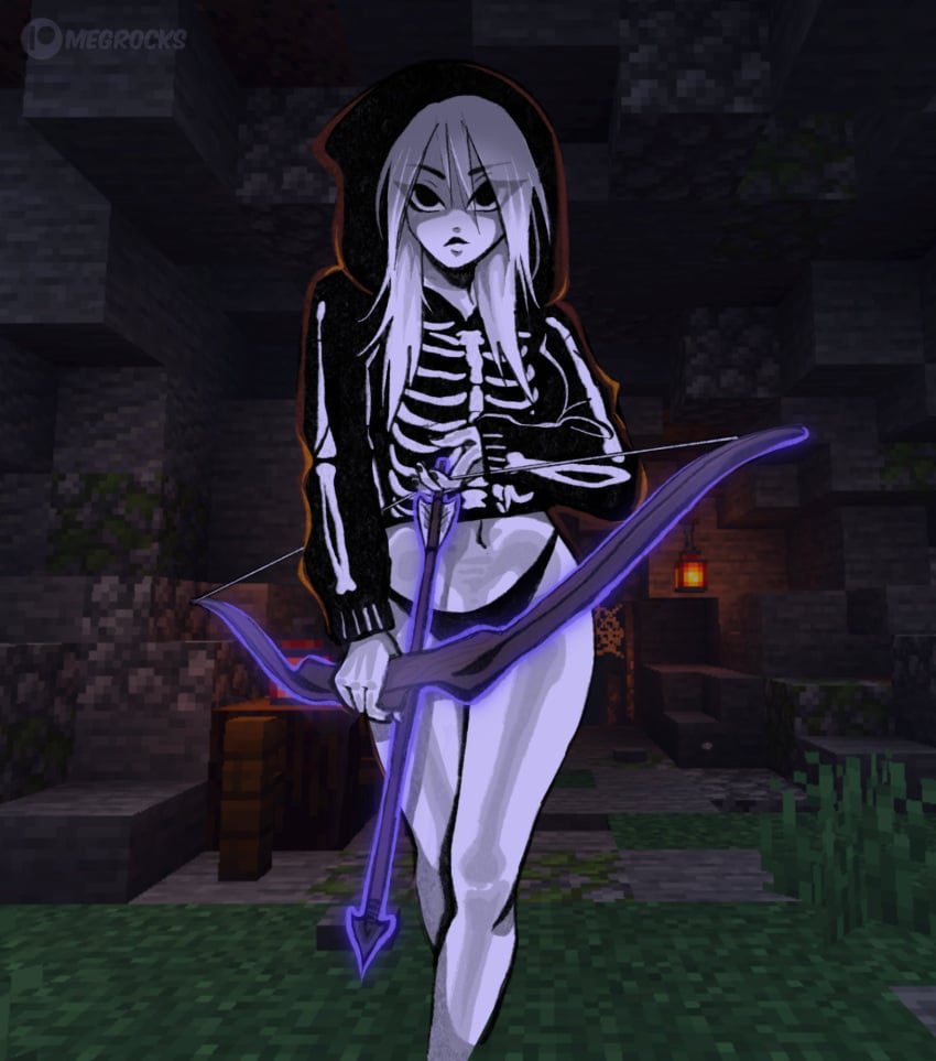 skeleton-game-hentai-–-white-hair,-bow,-white-hair-female,-tongue