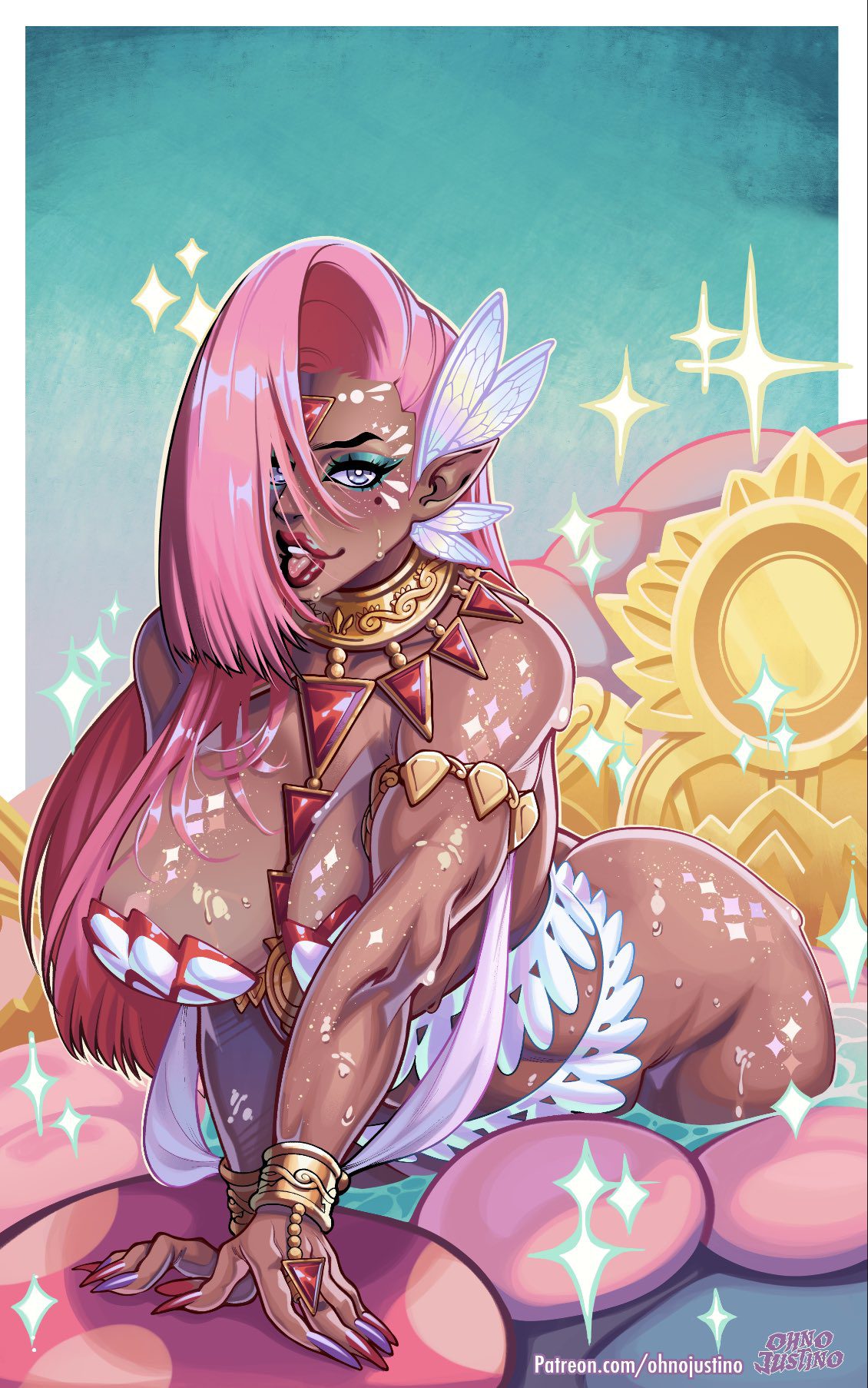 the-legend-of-zelda-sex-art-–-nail-polish,-nintendo,-hair-over-one-eye,-gyaru-gal,-eyeliner,-solo