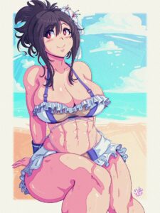 final-fantasy-hentai-porn-–-midriff,-benbeau,-red-eyes,-looking-away