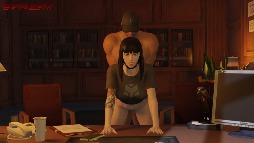 charlotte-hentai-porn-–-black-hair,-,-female,-red-eyes,-doggy-style,-sex