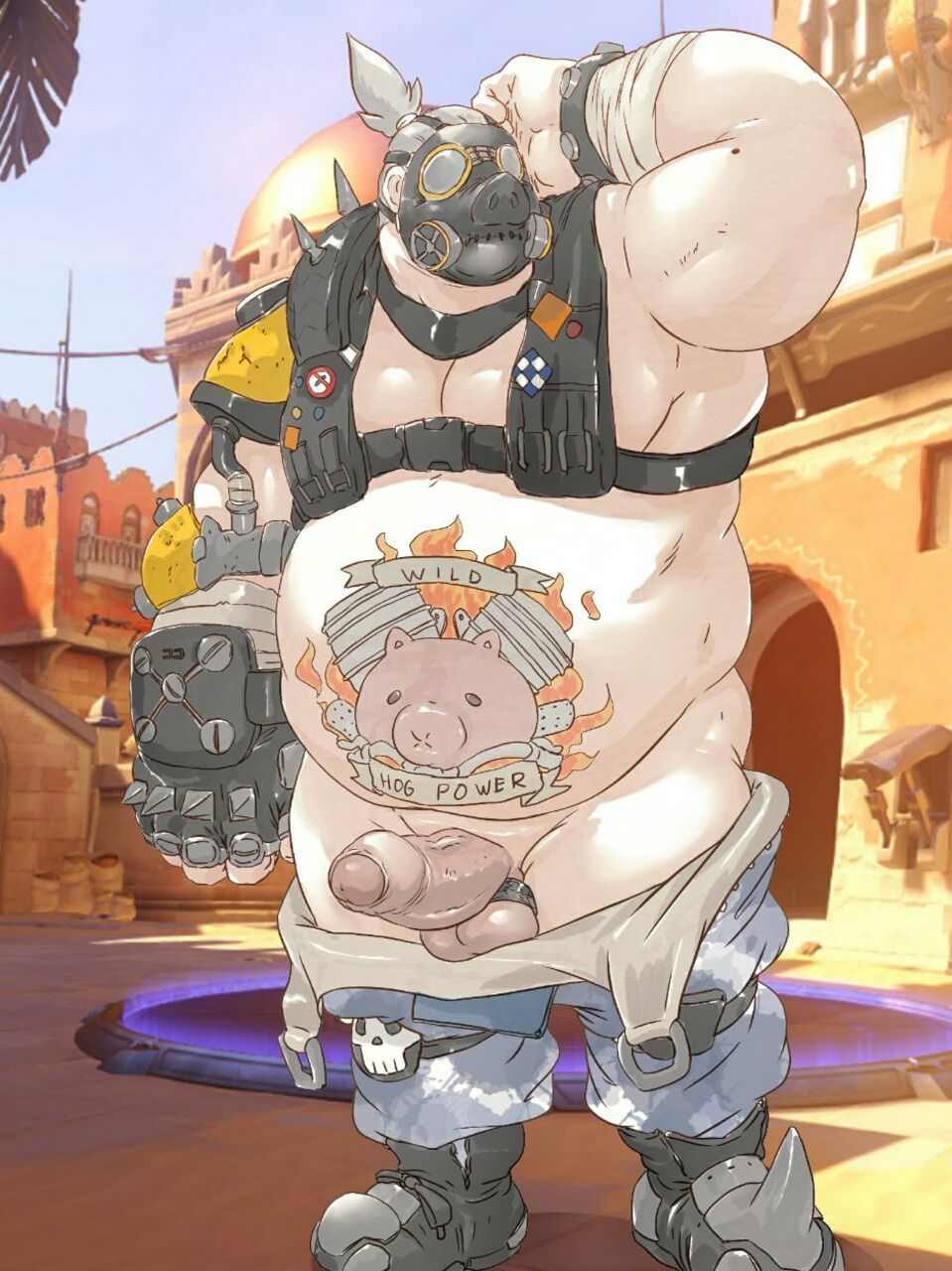 overwatch-xxx-art-–-penis,-male-only,-solo-male,-tattoo,-erection