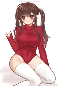 overwatch-hentai-–-reasts,-white-background,-highres,-female-only,-turtleneck-leotard,-leotard.