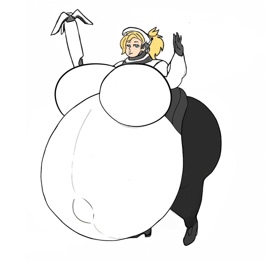 overwatch-game-hentai-–-overweight-female,-large-belly,-sloshy,-overwatch-mercy,-belly-button
