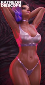 overwatch-game-porn-–-diescope,-female-only,-breasts,-female,-blizzard-entertainment,-dark-skin