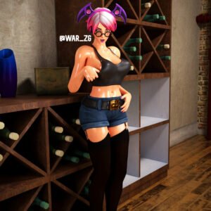 callisto-game-hentai-–-blender,-shorts,-tank-top,-looking-at-viewer