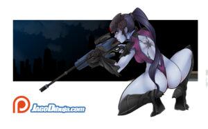 overwatch-sex-art-–-purple-skin,-sniper-rifle,-female,-ass,-tied-hair
