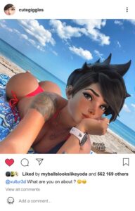 overwatch-porn-hentai-–-tracer,-short-hair,-beach,-female