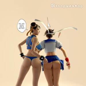 fortnite-game-porn-–-chun-li,-meme,-capcom,-fortnite:-battle-royale,-street-fighter,-sakura-kasugano