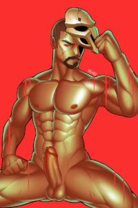overwatch-hentai-–-thick-thighs,-veiny-penis,-muscular-male,-solo-male,-uncut