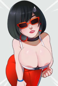 evie-hentai-xxx-–-red-skirt,-big-breasts,-no-bra,-erotic-costume,-glasses