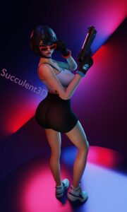 evie-rule-porn-–-fortnite:-battle-royale,-l,-adjusting-glasses,-blender,-holding-gun