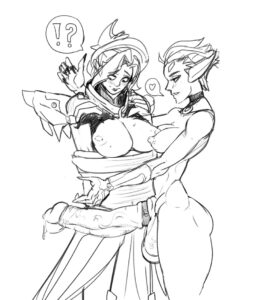 overwatch-game-hentai-–-monochrome,-futanari,-nipples,-clothed,-balls