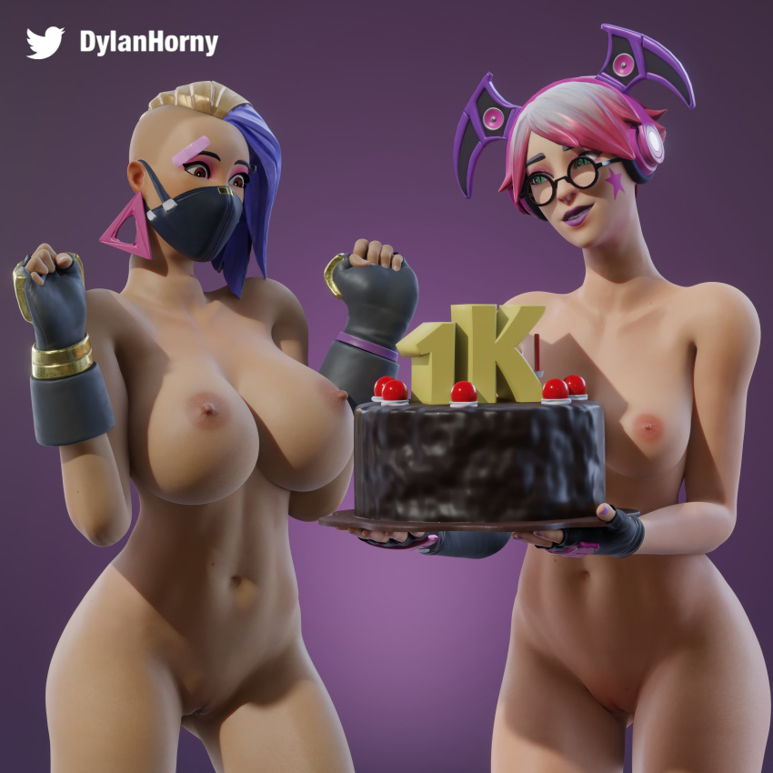 callisto-hentai-art,-catalyst-hentai-art-–-looking-at-another,-fortnite:-battle-royale,-breasts,-two-tone-hair,-blender,-ls
