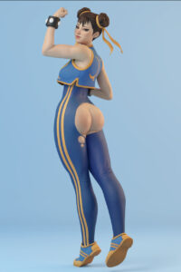 fortnite-rule-–-torn-clothes,-brown-eyes,-looking-at-viewer,-shiny-skin,-chun-li,-exposed-ass