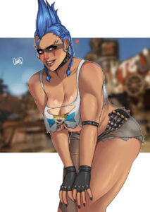 overwatch-hentai-porn-–-torn-clothes,-female-only,-female-focus,-black-nails,-fit,-stretchnsin,-piercing