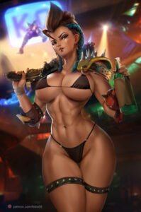 overwatch-hentai-–-junker-queen,-solo-female,-ls,-feloxd