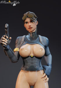 fortnite-hentai-xxx-–-bottomless,-pistol,-boobs-out,-ramireznsfw,-elite-agent,-shaved-pussy,-exposed-breasts