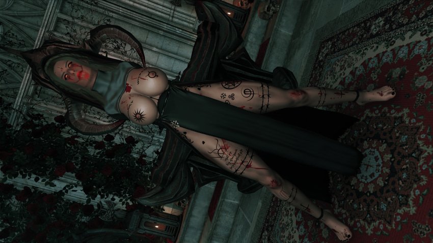 skyrim-hentai-art-–-body-writing,-blood,-nun&#habit,-nail-polish,-tea