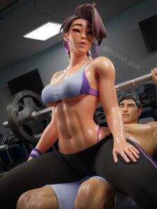 Cinder Sex Art - horny, female, gym, muscular male, muscular, fortnite: battle royale file 00bfa94bafe1bc369bc882fc8606521d