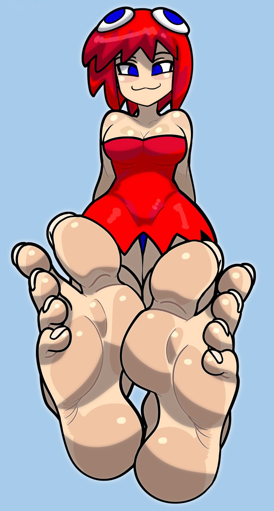 Minus8 Hentai Xxx - solo female, blue eyes, foot focus, commission art, red dress, watermark, 2026 file 03b56fd614cdda7634b7c9966362bc61 scaled