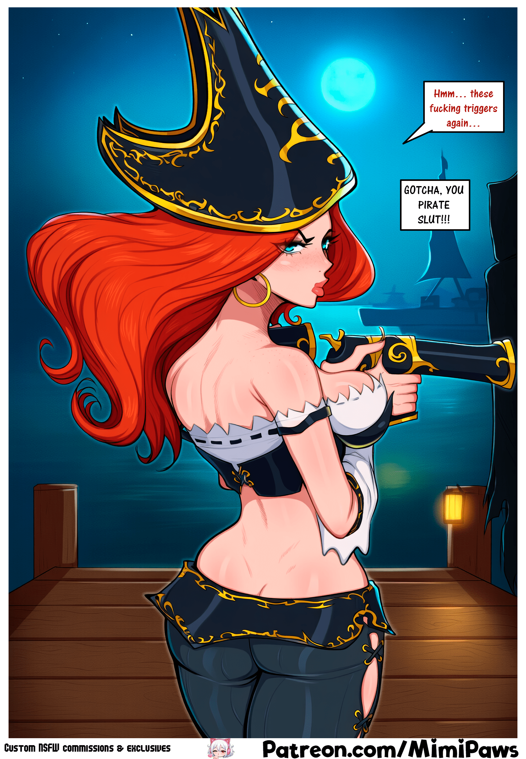 Ahri Hentai Porn, Missfortune Hentai Porn - orange hair, multiple speech bubbles, comic, visible bulge, fox girl, forced promise of submission, fox ears file 053549dc4857980714fcff809edc0910